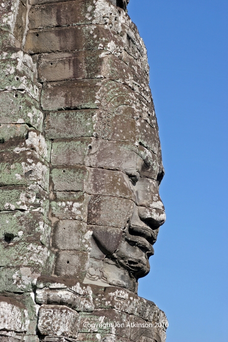 Faces of Avalokiteshvara at Bayon Temple, Angkor